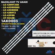 BACKLIGHT TV LED AKARI 42 43 INCH LE43D88SB LE4289T2 LE4399T2SB LE43D99SBS LE43P88 AT5543B AT5442S L