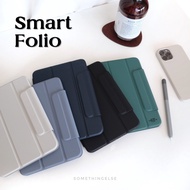 [Smart folio] | Frameless Magnetic iPad case Storage Pen Holder Convenient To Use (iPad case)