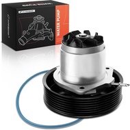 A-Premium Engine Water Pimp W/O-Rings & Pulley [DOHC, 6Cyl 3.0L 3.6L] Compatible with Porsche Cayenn