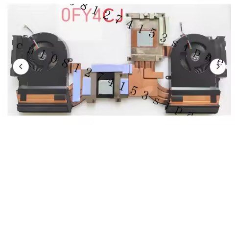 Replacement RTX 2080 Cooling Fan Heatsink for Dell Alienware Area-51m R1 CN-0FY4CJ 0FY4CJ AT2F1005DT