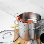 Zwilling Moment Zwilling Moment Deep Burning Pot 24cm+Steamer 24cm Set ZW-C130 Stew Pot Boil