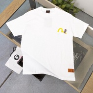 T-shirt Evisu/ T-shirt Evisu Uniseks T-shirt Bercetak Lengan Pendek T-shirt untuk Perjalanan Harian 