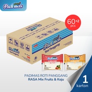 Roti Panggang Padimas Rasa Mix (Keju & Fruit) 1 Dus Isi 62 Pcs / Roti Rasa Buah