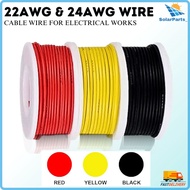 1METER 1007 Electronic Wire 24AWG / 22AWG Flexible Stranded Tinned Copper Wire