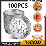 [100PCS] (ROUND 7"/8"/9") ALUMINUM TRAY W/LID OR NO LID (BULK ORDERS) HIGH-QUALITY TRAYS