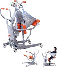 Patient Lift Transfer Chair for Home, Electric Adjustable Height (37.4-50 in) with Hanger Device, Nu