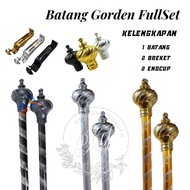 Minimalist Full Set Curtain Rods, Full Set Curtain Rods