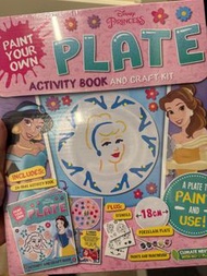迪士尼公主 Disney Princess: Paint Your Own Plate Activity Book and Craft Kit (Paperback)
