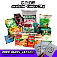 #3 Paket Sembako beras gula kopi hampers parsel belanja bulanan