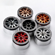 PYFORE 2.2In Aluminum Alloy Metal Wheel Hub Tires 64*35mm 12mm Adapter for 1/10 1/8 RC Model Car Cra