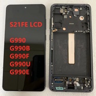 Original AMOLED S21FE LCD For Samsung S21 FE 5G G990/U G990B/DS G990E LCD Display touch screen Ditig