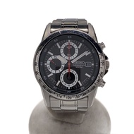 SEIKO Men's Watch Quartz Analog BLK SLV 7T92-0DW0 Direct from Japan Secondhand