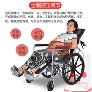 🚢Wheelchair Foldable and Portable Elderly Trolley with Toilet for the Elderly Thickened Disabled Wheelchair Factory Whol