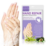 ALIVER Anti-Aging Nourishing Hand Mask Exfoliating Removal Dead Skin Collagen Infused