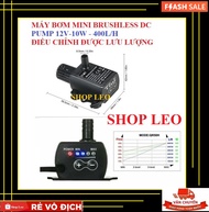 [Hoàn Tiền 10%]BƠM MINI 12V-10W (400L/H) ĐIỀU CHỈNH ĐƯỢC LƯU LƯỢNG- BƠM CHÌM MINI - BƠM KHÔNG CHỔI T