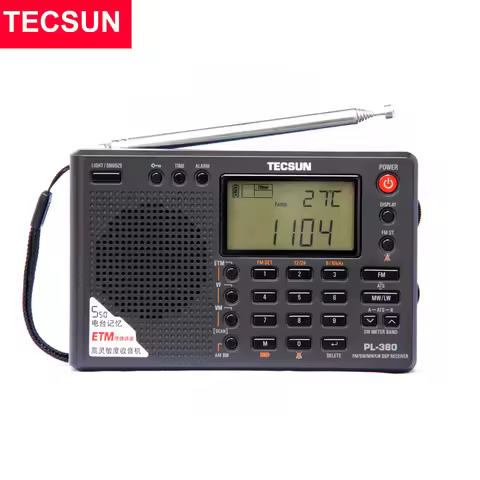 Tecsun PL380 Full Band Radio Digital Demodulation Stereo PLL Portable Radio FM /LW/SW/MW DSP Receive