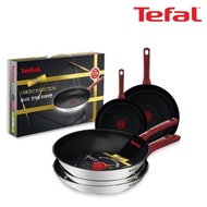 Tefal Unique Induction Premium Frying Pan 20cm+24cm+26cm+28cm+Multi Pan 28cm CT1-UQFP20242628W28
