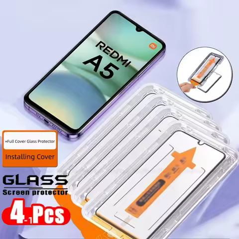 1-4pcs For Redmi A5 Glass Xiaomi Redmi A5 Tempered Glass Full Cover Glue Easy Installation Dust Free