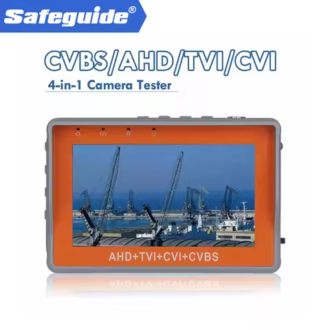 4 in 1 tester pro 5MP AHD CVI TVI CVBS CCTV Security Tester monitor with 4.3inch Screen 5V2A 12v1A