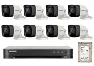 Hotdeal 16 Channel Hikvision 2MP POE Network NVR CCTV System With 8 x 2MP POE Camera ( Mix Bullet an