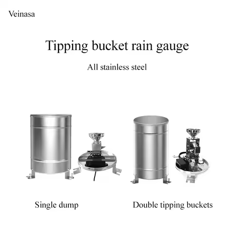 XS-RS05 0.1mm Stainless Steel Rain Sensor Tipping Bucket Rain Gauge Precipitation Sensor Rs485 Rainf