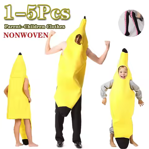 Banana cosplay Halloween Costumes Children's Performance Costume Fruit Banana Costume Performance Pa