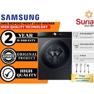(Free Delivery Kedah,Penang &amp; Perlis)Samsung BESPOKE AI™ 24kg Inverter Smart Front Load Washing Machine WF24B9600KV/FQ