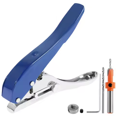5/16'' Single Hole Punch Handheld Paper Hole Puncher Portable Hole Edge Banding Punching Pliers for 