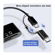 New Multi-Function Phone TF SD Card Reader 5-in-1 Micro Type C U Disk USB 3.0 OTG File Transfer for 