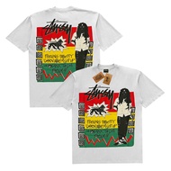 KAOS STUSSY BOB MARLEY PUTIH COTTON 24S