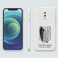 Liquid Silicone For OnePlus 8T 8 Pro 7 7T 9R 9 Pro Nord2 5G  One Plus Soft Phone Case Attack on Titan Protective Casing Full Cover Shockproof Back Cases