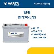 DIN70 | LN3 | VARTA SILVER DYNAMIC EFB CAR BATTERY |  X70 VOLKSWAGEN VOLVO MERCEDES | [INSTALLATION 