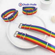 LGBT Rainbow six-color canvas bracelet