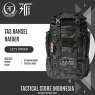 70L RAIDER TNI POLICE BRIMOB Backpack - BLACK Carrier - Tactical Backpack