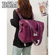 BZ4V Travel Bag Backpack Detachable Universal Wheel Storage Bag Portable Double-Layer Check-In Bag w