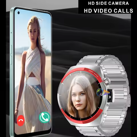 1.62" Men 4G Video Call Smart Watch GPS Wifi Dual Cameras Heart Rate Health Smartwatch Women Waterpr