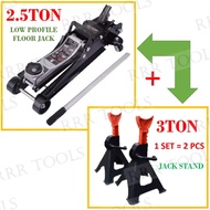 2.5TON FLOOR JACK + 3TON JACK STAND