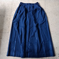 Preloved long blue skirt, uniform brand / FES 93