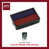 COLOP (E/10/2) 2 Colour Spare Ink Pad for Mini-Folio S160, S160/L Self-Inking Stamp