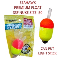 FISHDOM SEAHAWK PREMIUM FLOAT SSF NUKE LS FLOAT SIZE 50 FISHING FLOAT PELAMPUNG PANCING FLUORESCENT 