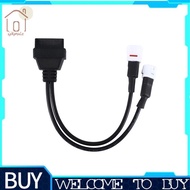 For Yamaha 3Pin + 4Pin 2 in 1 to OBD2 Motorcycle Scanner Cable Works Along with OBD Scanner