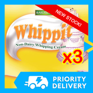 3kg Whippit WHIPPED CREAM FOR ICING Whippit Whipping Cream Actron Ever whip Whipping Cream for Frappe Cake Coffee Fondant Frosting Frostyboy Whip It Whipit Wipped Cream Spray Bakersfield Product xg Baking Supplies Store Bakery Ingredients Metro Manila