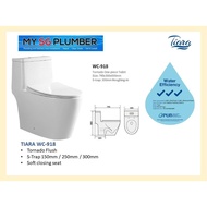 Tiara WC-918 Tornado Flushing toilet bowl free installation!