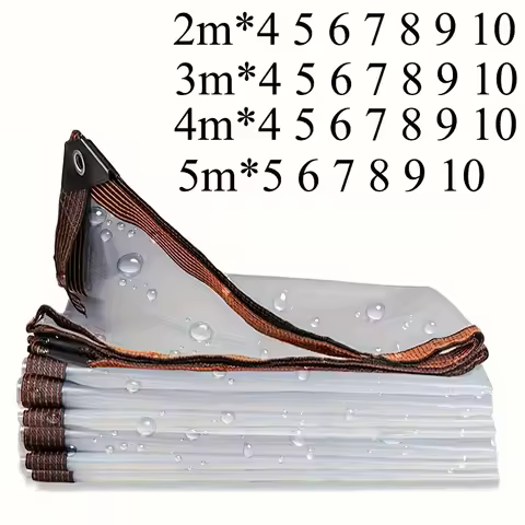 Transparent Tarpaulin 2*7 8 9 3x5x4*6 10 Waterproof Rainproof Tarp Large Cover Greenhouse Camping Ga