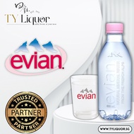 Evian Natural Mineral Water (Recycled Plastic), 24 Bottles x 400ml