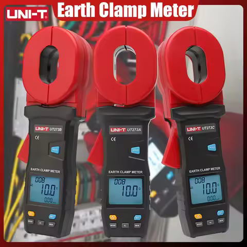 UNI-T Digital Clamp Ground Resistance Tester UT273A UT273B UT273C; Data Storage / USB Communication 