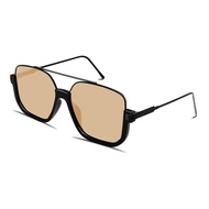 Retro oversized aviator sunglasses for women and men, square aviator sunglasses, 70s fashion lampsha