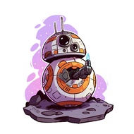 Sticker Starwars BB8 01
