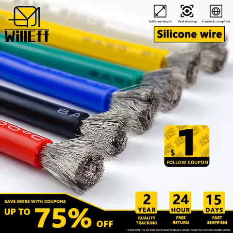 5 7 9 11 13 15 17 AWG Silicone rubber cable Very soft Electrical Wires For Switch Terminal Connectio