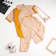 koko kurta anak laki laki terbaru motif pariasi dada pinggir setelan anak baju usia 1-10 tahun